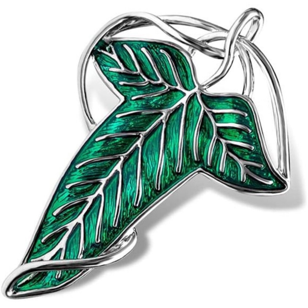 Elegant Elven Green Tree Leaf Enamel Pins Brooch For Women Men Suit